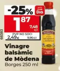 Borges - Vinagre Balsámico De Módena