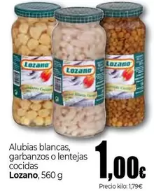 Lozano - Alubias Blancas Garbanzos O Lentejas Cocidas