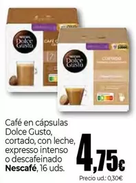 Nescafé - Café En Cápsulas Dolce Gusto, Cortado, Con Leche, Expresso Intenso O Descafeinado