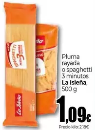 La Isleña - Pluma Rayada O Spaghetti 3 Minutos