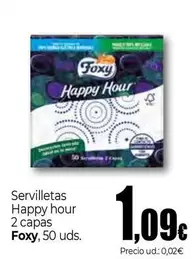 Foxy - Servilletas Happy Hour 2 Capas