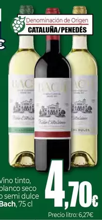 Bach - Vino Tinto Blanco Seco O Semi Dulce