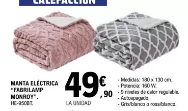 Fabrilamp Monroy - Manta Eléctrica