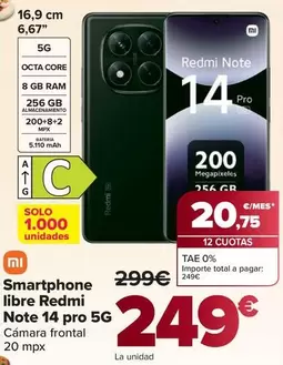 Xiaomi - Smartphone Libre Redmi Note 14 Pro 5g