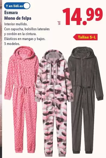 Esmara - Mono De Felpa