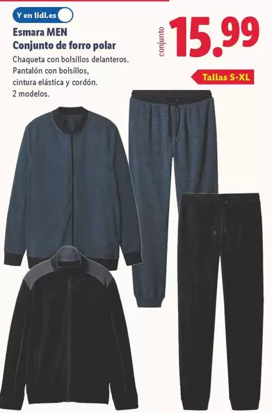 Esmara Men - Conjunto De Forro Polar