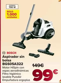Bosch - Aspirador Sin Bolsa BGS05A322
