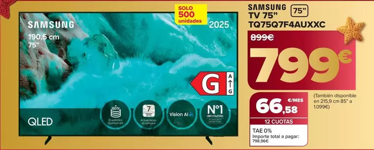 Samsung - Tv 75" TQ75Q7F4AUXXC