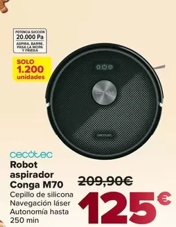 Cecotec - Robot Aspirador Conga M70