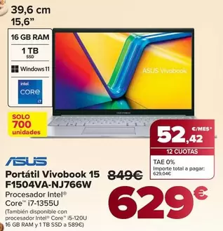 Asus - Portatil Vivobook 15 F1504VA-NJ766W