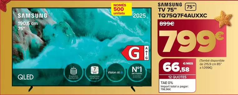 Samsung - Tv 75" TQ75Q7F4AUXXC