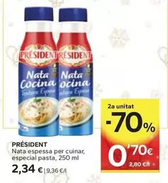Président - Nata Espessa Per Cuinar, Especial Pasta