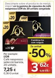 L'or - Cafe Nespresso Seleccio Barista