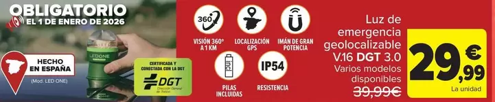 One - Luz De Emergencia Geolecizable