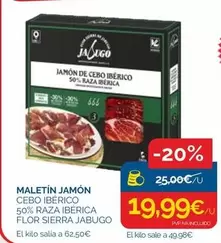 Jamón Cebo Ibérico 50% Raza Ibérica Flor Sierra