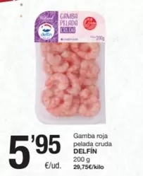 Delfín - Gamba Roja Pelada Cruda
