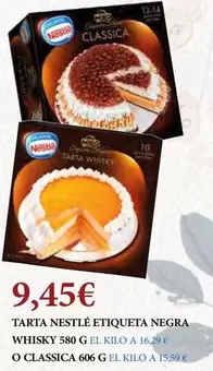 Nestlé - Tarta Etiqueta Negra