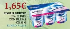 Ifa Eliges - Yogur Griego Con Fresas