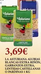 La Asturiana - Blancas Extra Rinon, Garbanzos Extra, Lentejas Castelanas O Pardinas