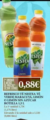 Nestlé - Refresco Te Verde Maracuy, Limon O Limon Sin Azucar