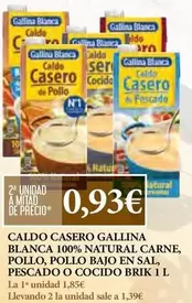 Gallina Blanca - Caldo Casero 100% Natural Carne, Pollo, Pollo Bajo En Sal, Pescado O Cocido