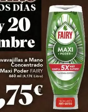 Fairy - Ivavajillas A Mano Concentrado Maxi Poder