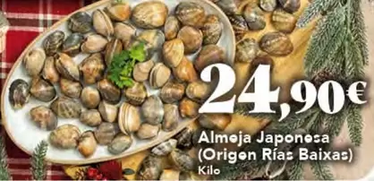 Almeja Japonesa (Origen Rias Baixas)
