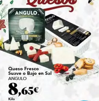 Angulo - Queso Fresco Suave O Bajo En Sal