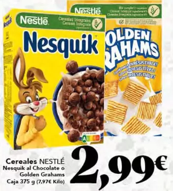 Nestlé - Cereales Nesquik Al Chocolate O Golden Grahams