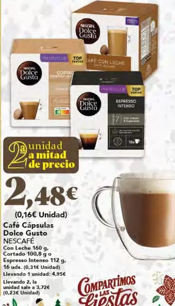 Nescafé - Cafe Capsulas Dolce Gusto