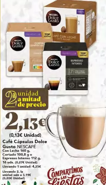 Nescafé - Café Capsulas Dolce Gusto