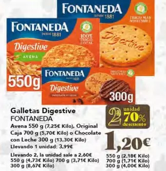 Fontaneda - Galletas Digestive