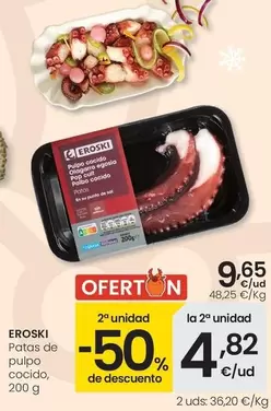 Eroski - Patas De Pulpo Cocido