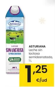 Asturiana - Leche Sin Lactosa Semidesnatada