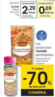 Vahiné - Fideos Arco Iris, 71g