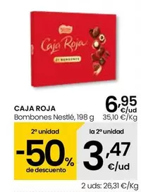 Caja Roja - Bombones Nestle