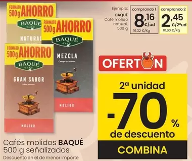 Baqué - Cafe Molido Natural