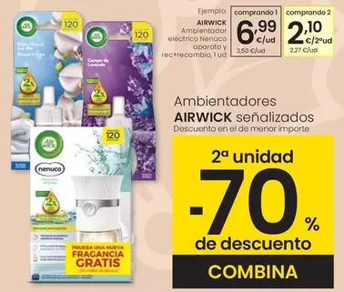 Air Wick - Ambientador Eléctrico Nenuco Aparato Y Rec+Recambio