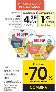 Hipp - Tarrina Patata Salmon Zanahoria