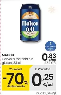 Mahou - Cerveza Tostada Sin Gluten