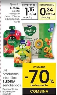 Bledina - Bolsita Manzana Pera Plátano Albaricoque