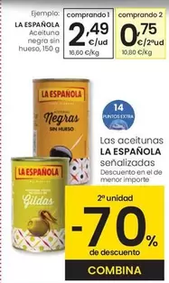 La Española - Aceituna Negra Sin Hueso