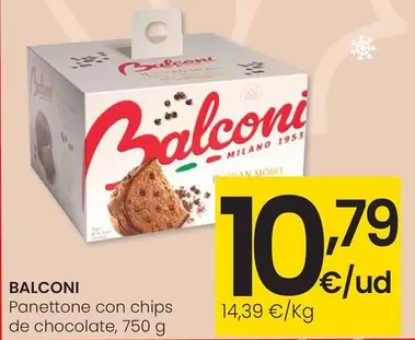 Balconi - Panettone Con Chips De Chocolate