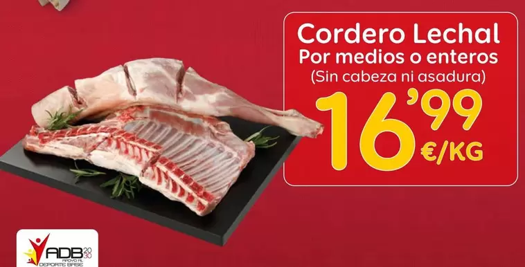 Cordero Lechal Por Medios O Enteros