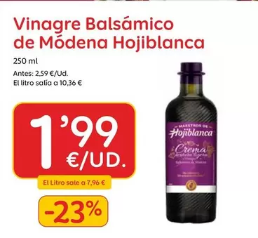 Hojiblanca - Vinagre Balsamico De Modena
