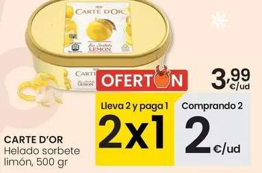 Carte d'Or - Helado Sorbete Limon