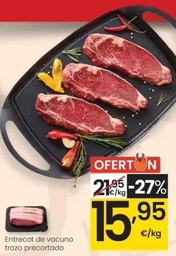 Entrecot De Vacuno Trozo Precortado