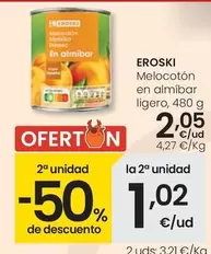 Eroski - Melocoton En Almibar Ligero
