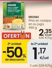 Eroski - Pina En Rodajas En Su Jugo