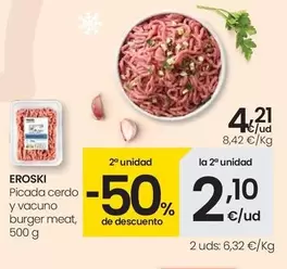 Eroski - Picada Cerdo Y Vacuno Burger Meat